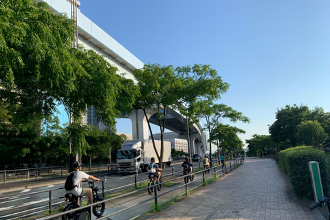 Zona de la Bahía de Tokio 3h en E-bike Visita Ciclista Guiada desde Tsukiji