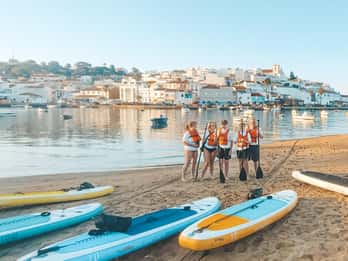 Ferragudo: tour privado guiado en kayak y SUP