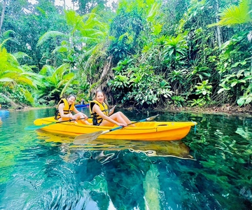 Krabi: Kajakkpadling i Klong Root (Krystalsjøen)