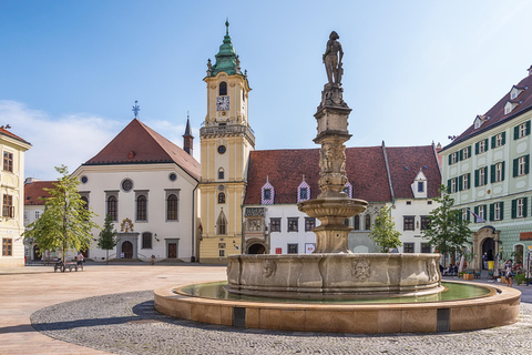 Visite privée à pied de la vieille ville de Bratislava avec croisière sur le Danube