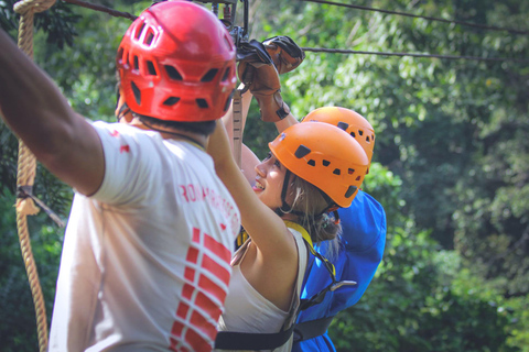 From Koh Samui: Tree Bridge Zipline and Café Experience