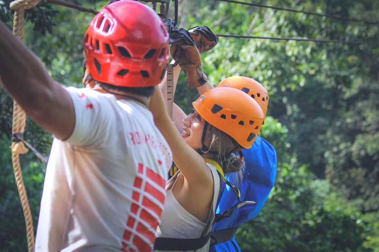 From Koh Samui: Tree Bridge Zipline and Café Experience