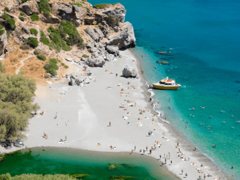 Au départ de Réthymnon : les palmiers exotiques de Preveli, Damnioni et la plage de Plakia