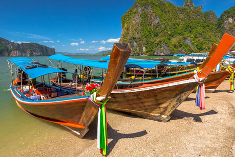Krabi : excursion sur l&#039;île de James Bond et à Phang Nga en bateau à longue queueTour en bateau à longue queue dans la baie de Phang Nga
