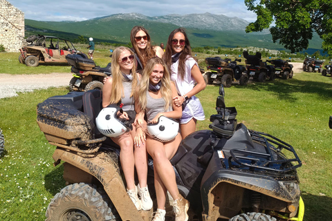 Split: Dalmatian Quad Tour with River Swimming & Picnic Single Rider Option