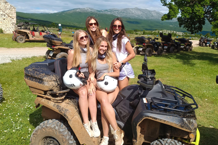 Split: Dalmatian Quad Tour with River Swimming & Picnic Single Rider Option
