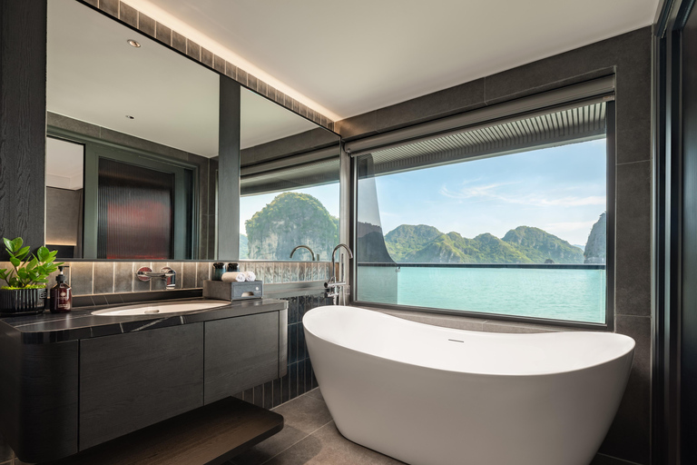 Ha Long 3D2N Or 2D1N By A Luxury Cruise & Bathtub & Balcony Private Car Transfer & Private Guide & Shared Cruise in 3D2N