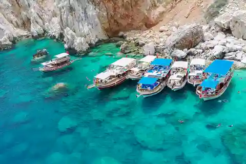 Isola di Suluada: escursione in barca con pranzo da Antalya o Kemer