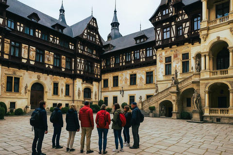 Escursione di un giorno a Peles, "Mercoledì" e ai Castelli di Dracula da BucarestEscursione di un giorno ai castelli di Peles, "Mercoledì" e Dracula da Bucarest