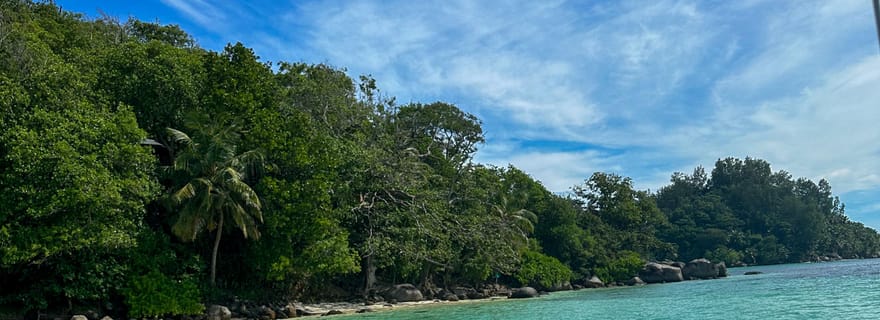 Mahé : Excursion privée d'une demi-journée en bateau dans le parc marin de Sainte-Anne.