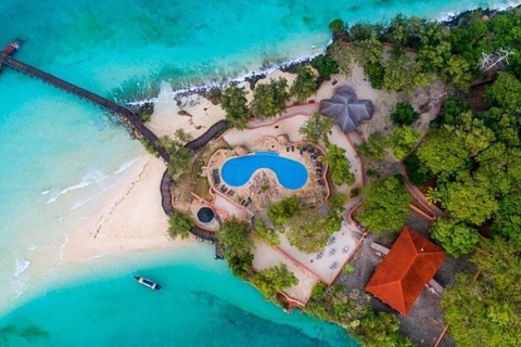 L'île-prison et le banc de sable romantique de Nakupenda : Zanzibar.