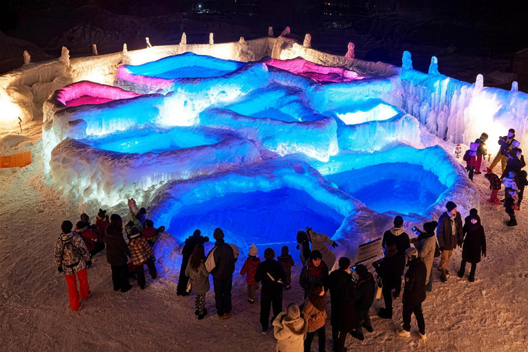 Sapporo: Lake Shikotsu Ice Festival & Lakeside Onsen Retreat