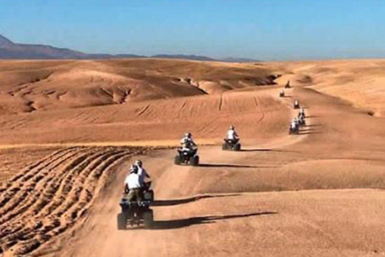 Marrakech: Camel & Quad Bike Tour with Sunset, Dinner & Show Marrakech: Quad Biking, Camel Ride, and Dinner in Agafay