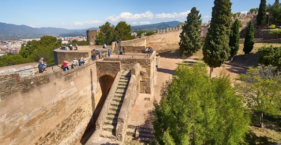 Malaga: Admission ticket to Gibralfaro Castle with Audio Guide