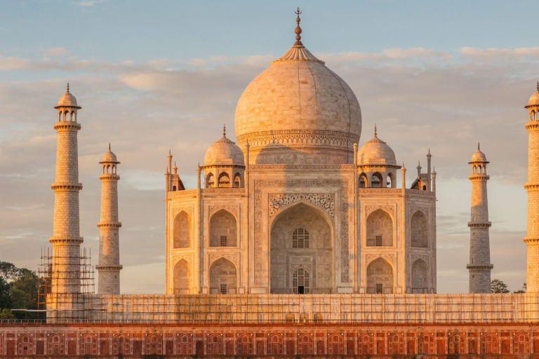 Vanuit Delhi: Taj Mahal, Agra Fort en Baby Taj TourTour met gids + lunch + toegangsprijs + AC-auto