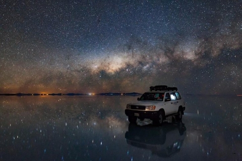 Salines d'Uyuni au coucher du soleil et nuit étoilée | Visite guidée privée |