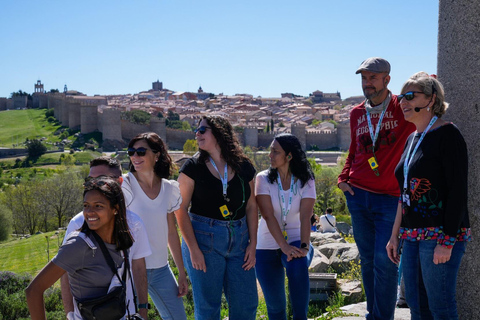 Madrid: Avila with Walls and Segovia with Alcazar Ávila and Segovia with monuments English Preferred