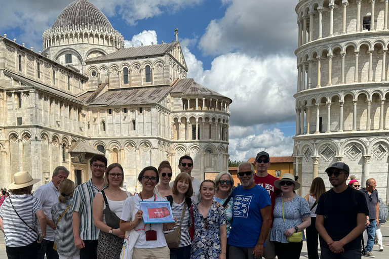 Pisa, det lutande tornet Lutande tornet och Mirakeltorget med en licensierad guideGruppresa