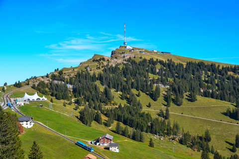 3 Mountains in 1 Day by Train, Cable Cars, Funiculars & Boat Excluding Train Tickets