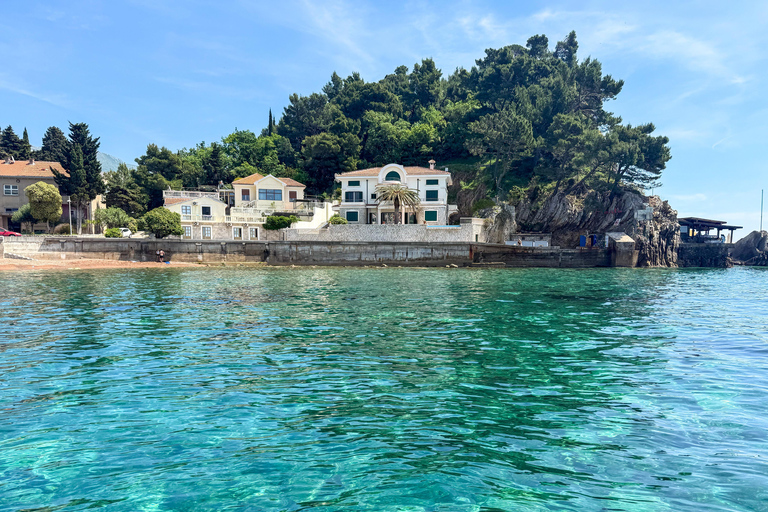 4-Hour Private Boat Tour — Blue Lagoon, Caves & Sveti Stefan