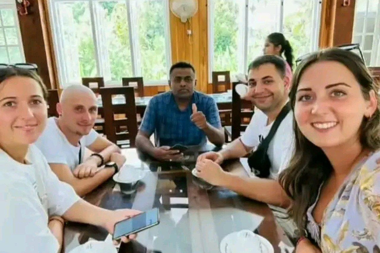 Kandy: Tea estate Factory & Waterfalls, Ambuluwawa tour