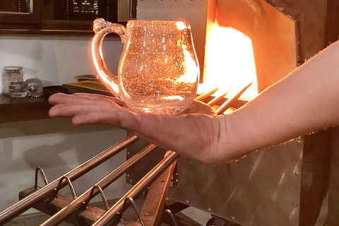 Glass blowing in Prague
