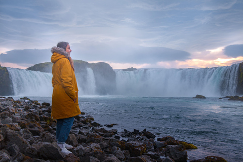 Akureyri: Goðafoss Waterfall and Whale Watching Tour