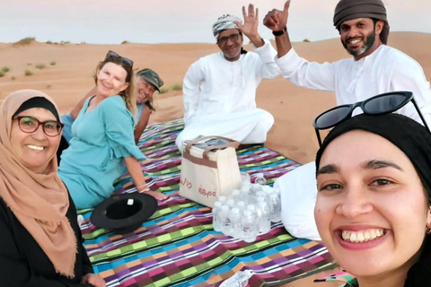 Shared Wahiba Desert Tour with Wadi, Cave, Bedouin & Sunset