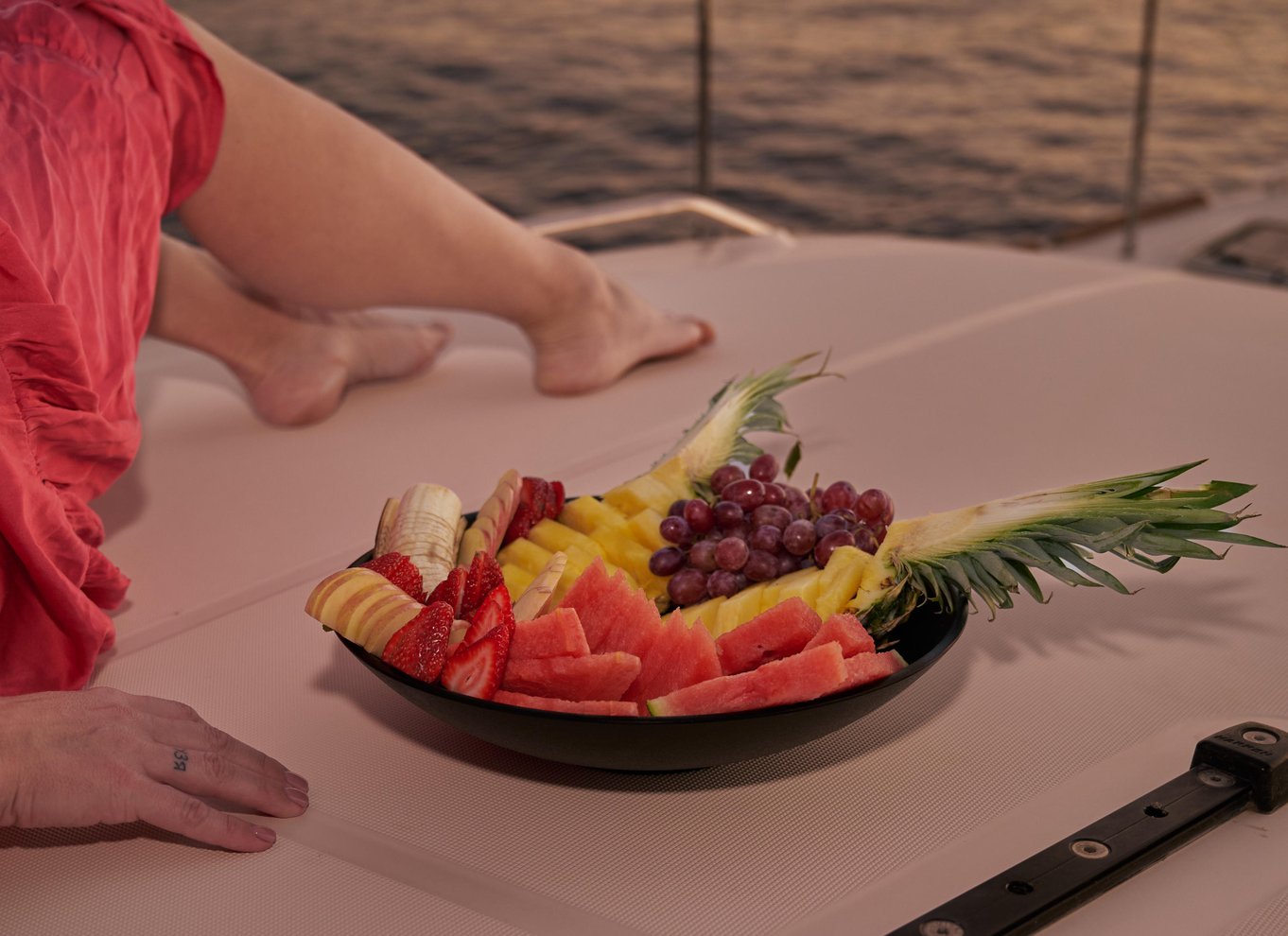 Hersonissos: Luksus katamarantur ved solnedgang med sushi og fri bar