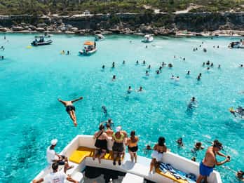 Paphos: Blue Lagoon-boottocht met busvervoer