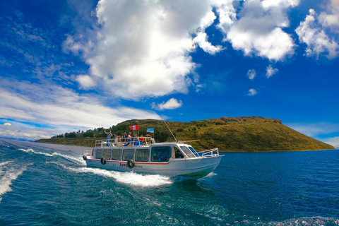 Puno: Full day tour to Uros and Taquile + folk dances on a speedboat Puno: Full day tour of Uros and Taquile + folk dances on a speedboat