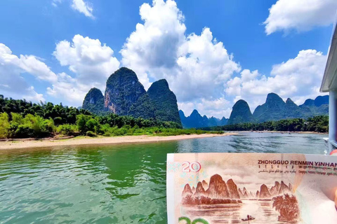 Guilin: 5-Star Li River Cruise to Yangshuo with Pickup Guilin: 5-Star Li River Cruise Lower Deck with Hotel Pickup