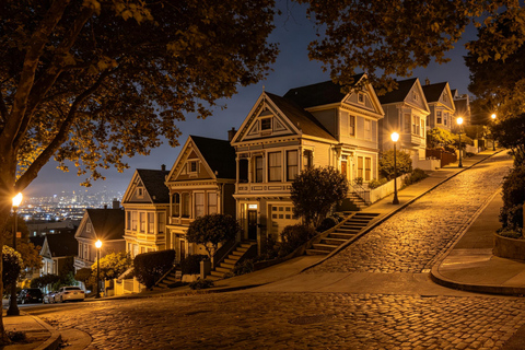 San Francisco Cable Car Night: Hills, Lights & City Stories