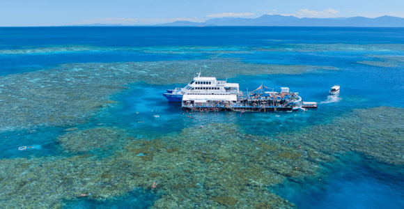 Cairns: Outer Great Barrier Reef Pontoon with Activities