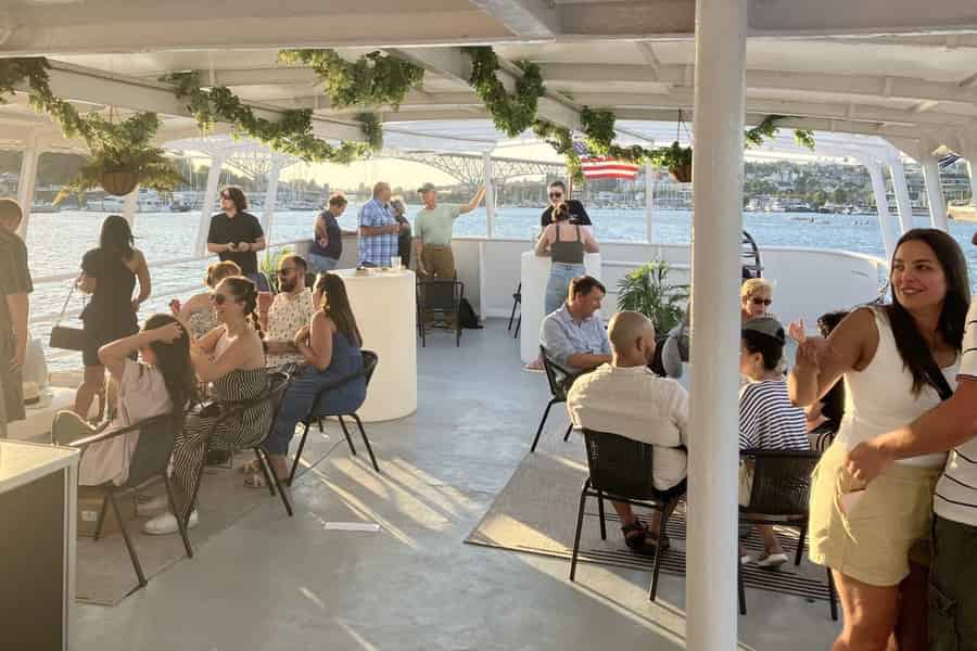 Seattle: Lake Union Happy Hour Cruise. Foto: GetYourGuide Seattle: Lake Union Happy Hour Cruise. Foto: GetYourGuide