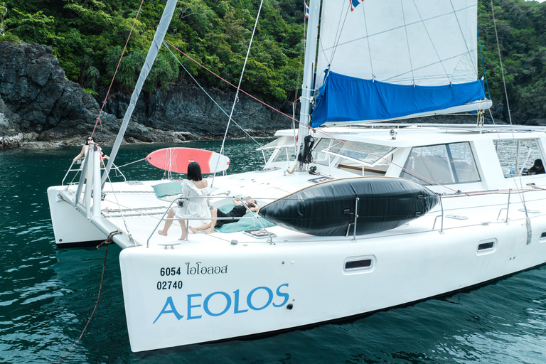 Phuket: Small-Group Catamaran to Coral & Racha Catamaran Day Tour to Coral & Racha Islands (No Transfer)