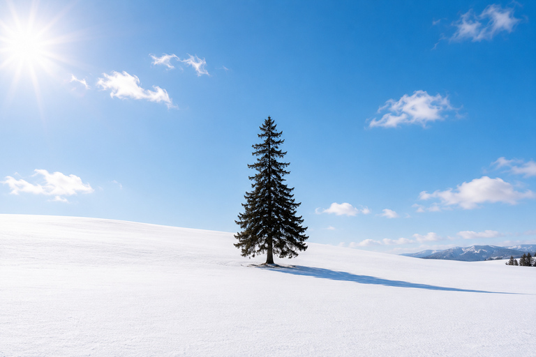 From Sapporo: Snow Fun, Shirahige Falls & Ningle Terrace