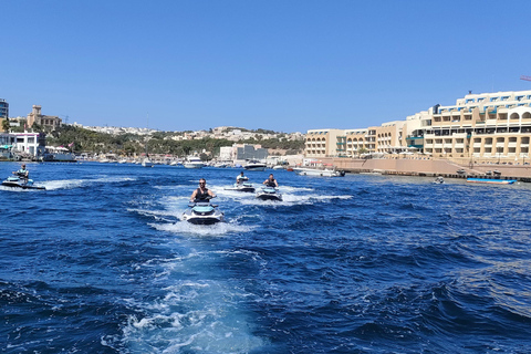 Safari de Jet Ski no Norte de Malta, incluindo a Lagoa Azul