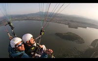 Volo in tandem con paramotore dall'alto Ioannina Zagori - Housity