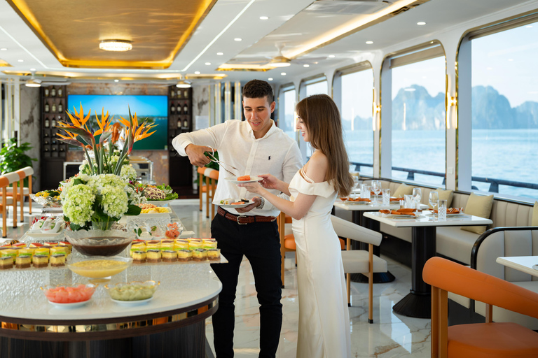 5-Star Ha Long Day Cruise with Jacuzzi, Lunch & Free Drink Day Cruise With Meal