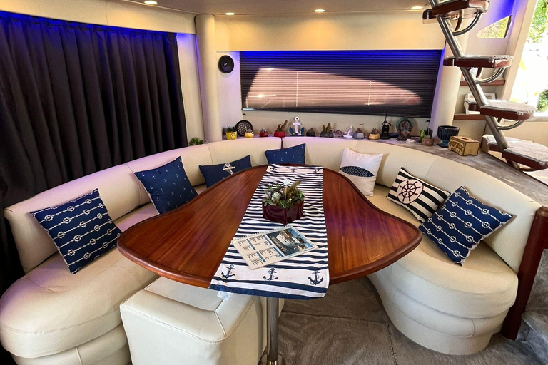 Side: Private Yacht & Sea Boat Cruise with Lunch The private yacht shown in the third picture