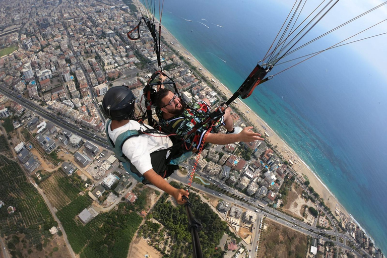 Alanya: Experiência de parapente em tandem e vídeo de vooAlanya: Experiência de parapente com traslado