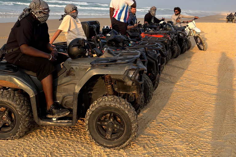 Dakar: Pink Lake Tour with Quad Bike + Pirogue and Lunch Included Dakar: Tour to the Pink Lake with Quad + Pirogue and Lunch included