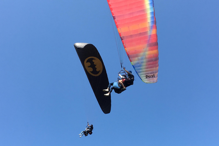First time / Tandem paragliding flight in Saint Florent Paragliding tandem flight in Saint Florent