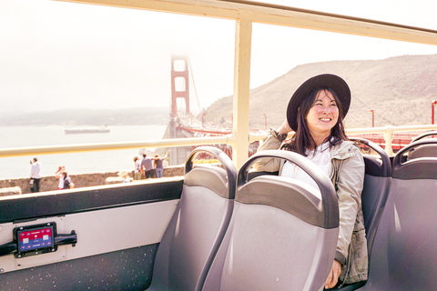 San Francisco: Big Bus Hop-On Hop-Off Sightseeing-tur2-dagarsbiljett, Chinatown-tur och The Flyer ELLER 7D-upplevelse