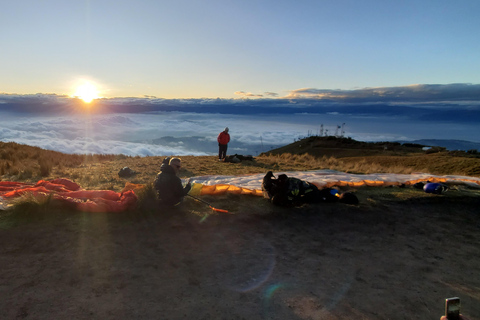 Quito: Paragliding Flight from the Teleférico with 360 Video