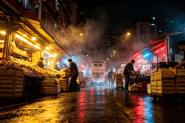 Hong Kong: Yau Ma Tei Fruit Market Gangster Movie Walk