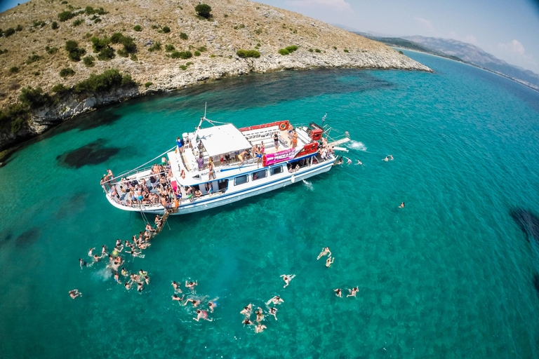 From Corfu: Beach BBQ and Mainland with Captain Theo.