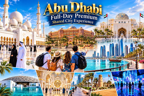 From Dubai: Abu Dhabi Full-Day Tour with Hotel Pickup Dubai:Abudhabi Highlights Shared Tour With Emirates Palace