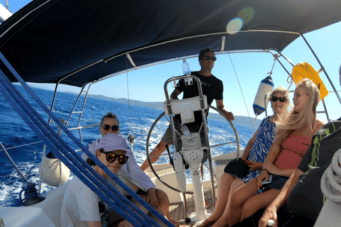 Split: Half Day Sailing Tour with Swim Stop, Snacks and Wine